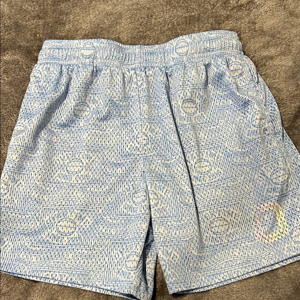 Blue Patterned Boy’s Overtime Shorts